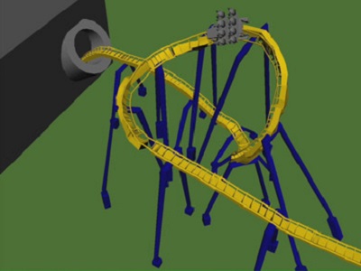 Animated Roller Coaster Ride