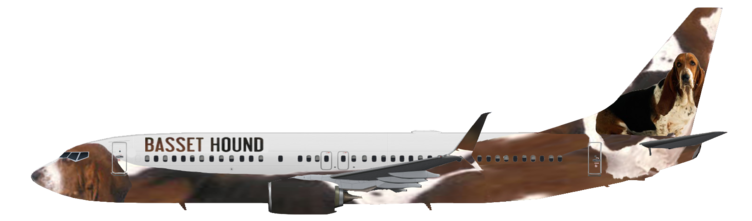 Basset Hound Airlines (new) | Left