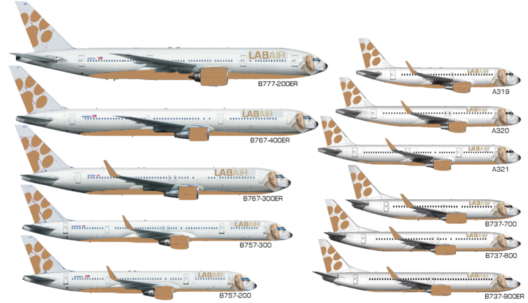 LabAir Airlines | Fleet