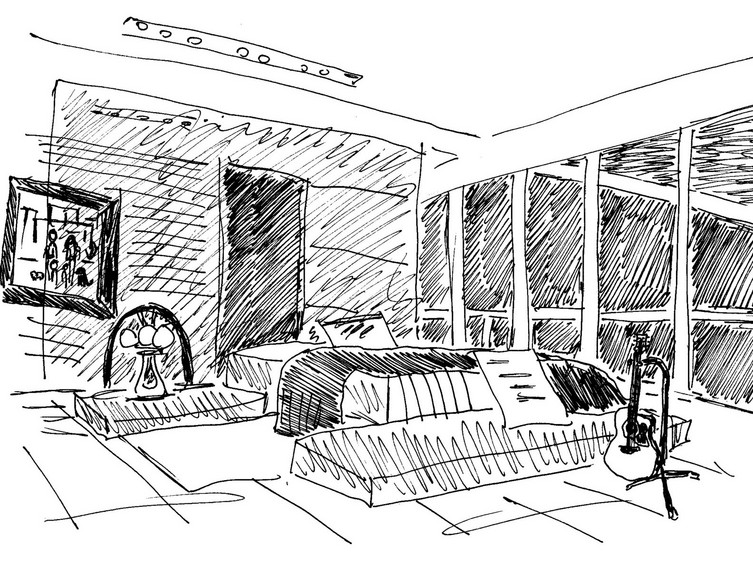 My Future Bedroom | hom0018 Sharpie Sketch