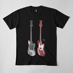 Mikey Way’s Fender Mustang Basses for Danger Days Relaxed Fit T-Shirt
