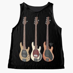 Justin Hills Ernie Ball Music Man 5-String Basses Women's Sleeveless Top