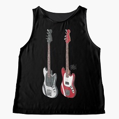 Mikey Way’s Fender Mustang Basses for Danger Days Women's Sleeveless Top